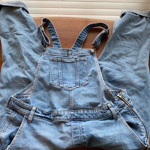 Old Navy light wash denim overalls size 16